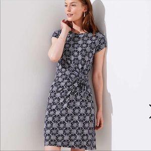 LOFT Printed Knit Dress